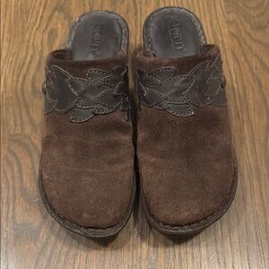 Born Suede Brown Slip-On Shoes